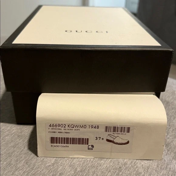 Gucci Navy Espadrille Loafers